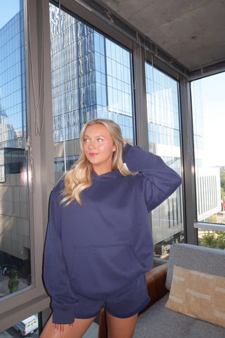 Midnight Staple Oversized Hoodie