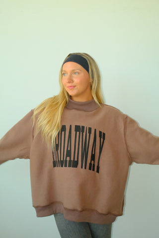 Nashville/Broadway Reversible Mockneck Sweatshirt