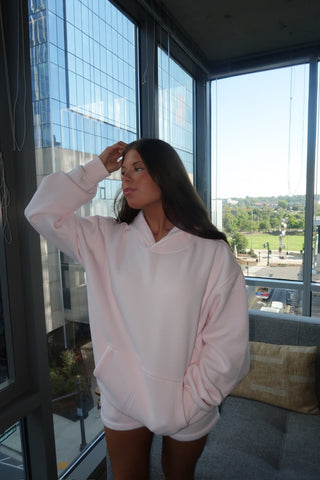 Pale Pink Staple Oversized Hoodie