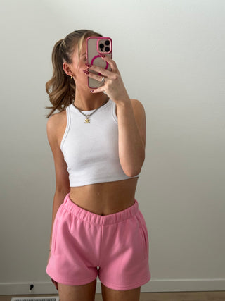 Pink Staple Shorts