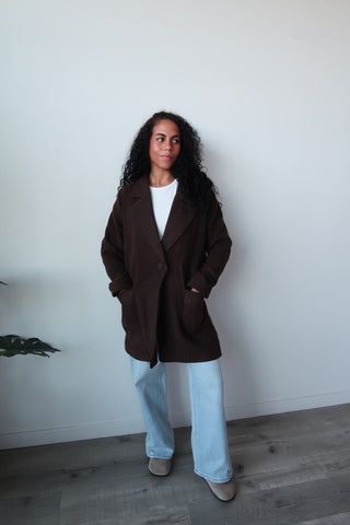 Thread And Supply Chocolate Brown Willa Coat