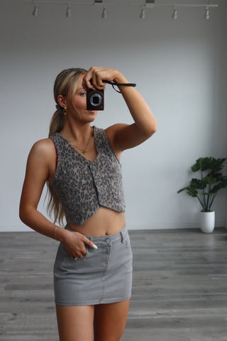 Hidden Peyton Gravel Micro Mini Skirt