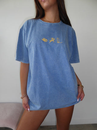 Blue Western Trio Tee Shirt
