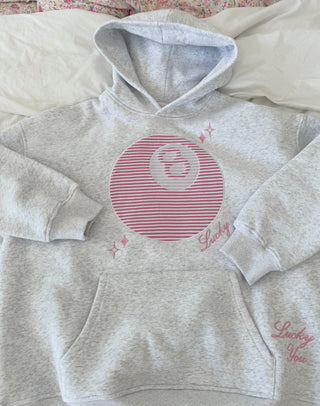 Lucky You 8 Ball Embroidered Hoodie