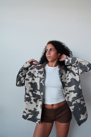 Cow Print Shacket