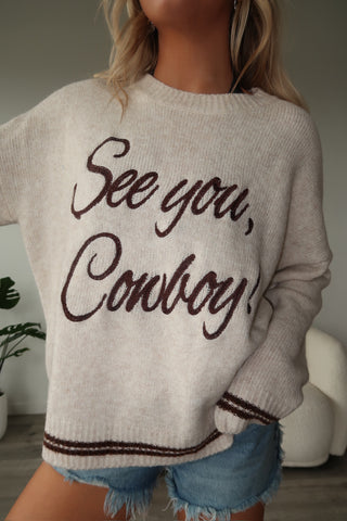“See You, Cowboy!” Sweater