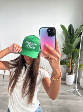 “Hot Girls Love Hockey” Trucker Hat