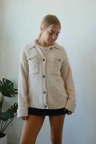 Cream Thread & Supply Sweater Jacket