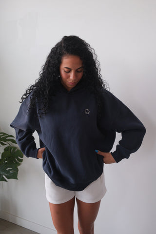 Navy Happy Hoodie