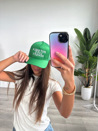 “Hot Girls Love Hockey” Trucker Hat