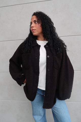 Espresso Sherpa Jacket