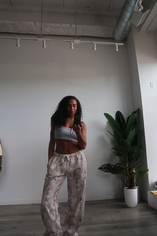 Light Camo Staple Joggers With Tie Waist