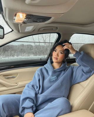Happy Camp3r Vintage Blue Puff Series Hoodie