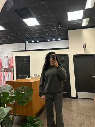 Charcoal Staple Oversized Crewneck