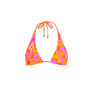 Kulani Kinis Classic Tie Halter Bikini Top - Honey Baby