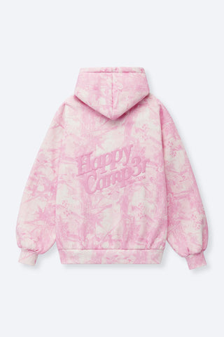 Happy Camp3r Soft Pink Camo Zip Up Hoodie