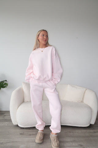 Pale Pink Staple Joggers