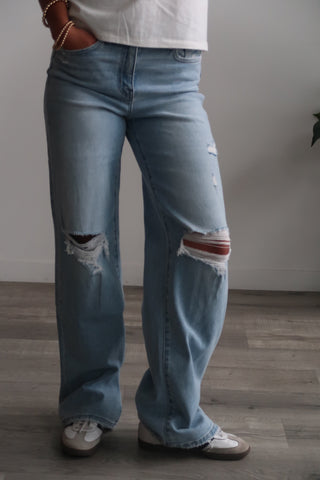 Flying Monkey High Rise Wide Leg Jeans