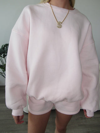 Pale Pink Staple Oversized Crewneck