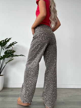 Hidden Leopard Alyx High Rise Baggy Jean