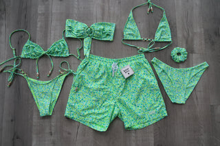 Kulani Kinis Trio Ring Triangle Bikini Top - Apple Blossom