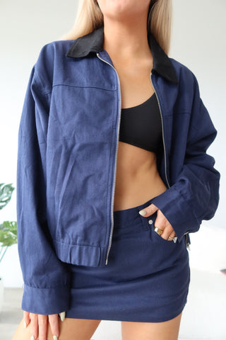 Navy Mini Skort