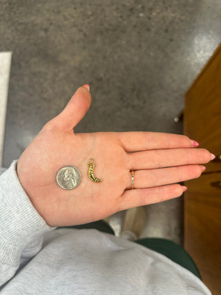 Gold Crescent Moon Charm