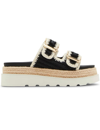 Madden Girl Mythical Black & Bone Platform Sandal
