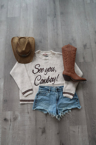 “See You, Cowboy!” Sweater