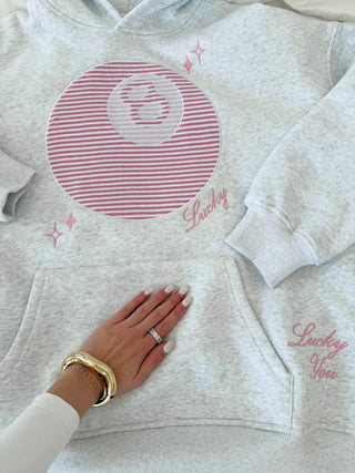 Lucky You 8 Ball Embroidered Hoodie