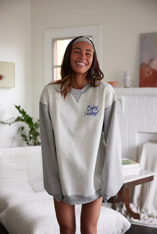 The Mayfair Group "Enjoy Today" Crewneck