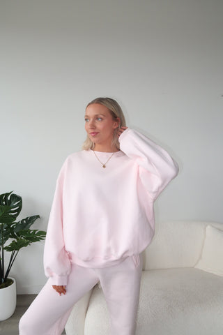 Pale Pink Staple Oversized Crewneck
