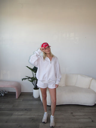 Ash Staple Oversized Quarter Zip