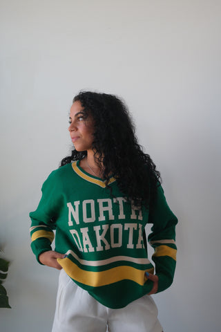 North Dakota V-Neck Sweater