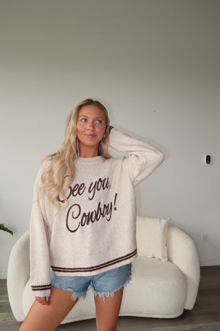 “See You, Cowboy!” Sweater