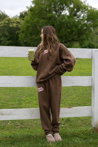 Happy Camp3r Chocolate Mockneck Sweatshirt