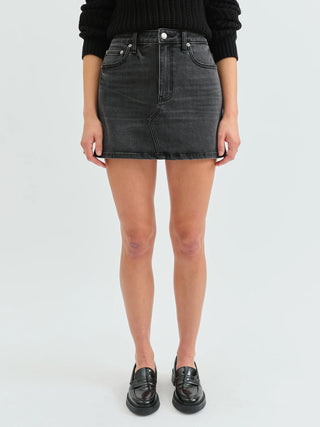 Daze Denim Spade Malibu Mid Waist Mini Skirt