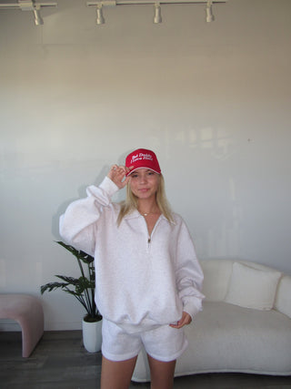 Ash Staple Oversized Quarter Zip