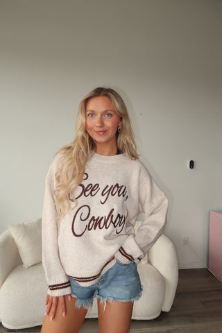 “See You, Cowboy!” Sweater
