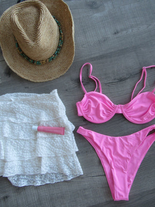 Bright Pink Bikini Bottoms