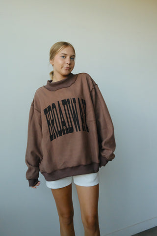Nashville/Broadway Reversible Mockneck Sweatshirt