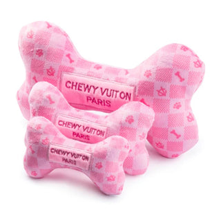 Pink Checker Size XL Chewy Vuiton Bone