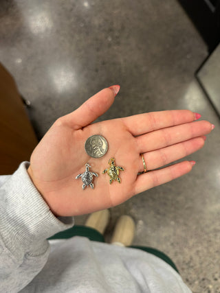 Turtle Charm (Gold & Silver)