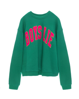 Boys Lie Lean Green Kara Crewneck