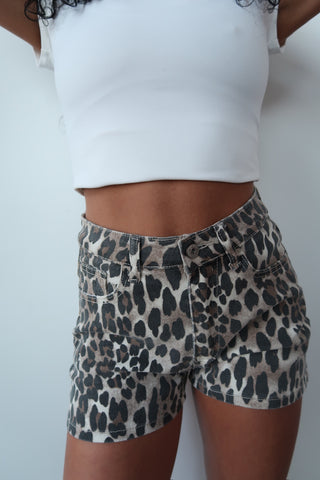 Leopard Print Shorts
