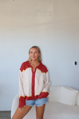 Cowboy Riding Horse Zip Up