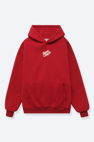 Happy Camp3r Pomegranate Red Puff Series Hoodie