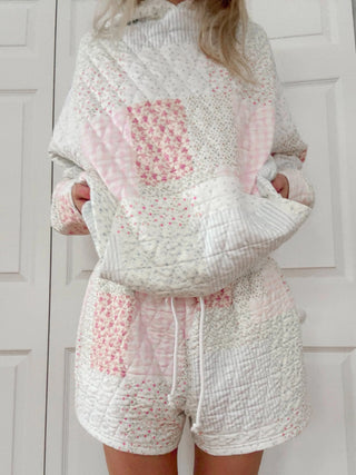 Quilted Pastel Hoodie