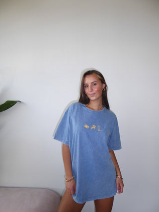 Blue Western Trio Tee Shirt