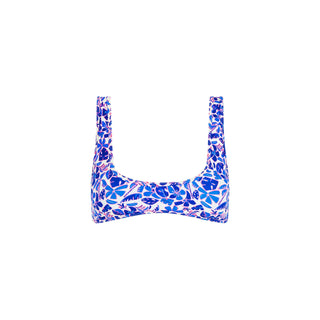 Kulani Kinis Bind Slim Scoop Bikini Top - Ocean Colada